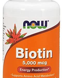 NOW Biotin 60 Veg Capsules