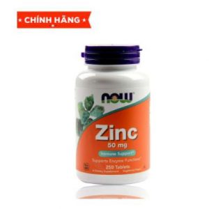 NOW FOODS ZINC 50 MG, 250 TABLETS